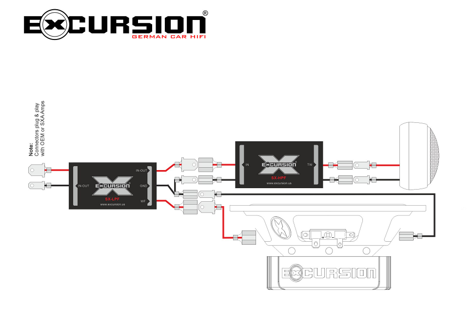 Excursion SX-5C - 2-drożny zestaw głośników