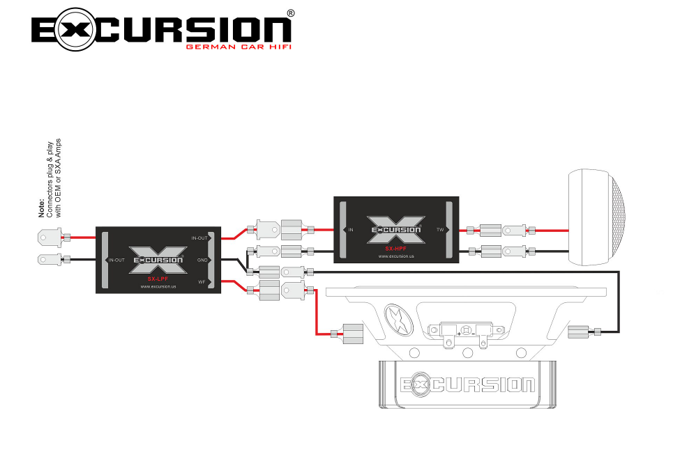 Excursion SX-46C - 2-drożny zestaw głośników