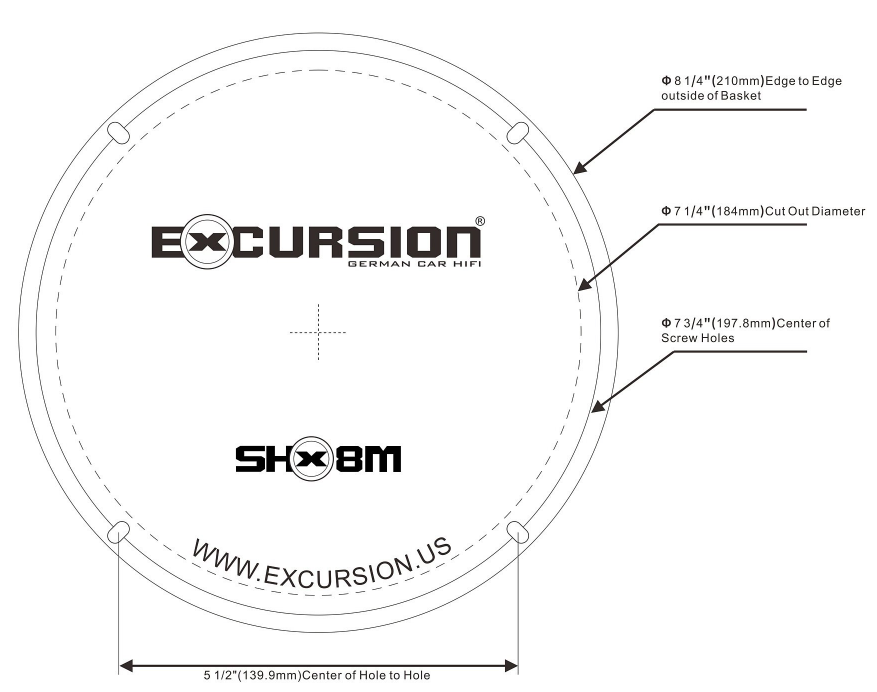 Excursion SHX-8M - głośniki średnio-niskotonowe