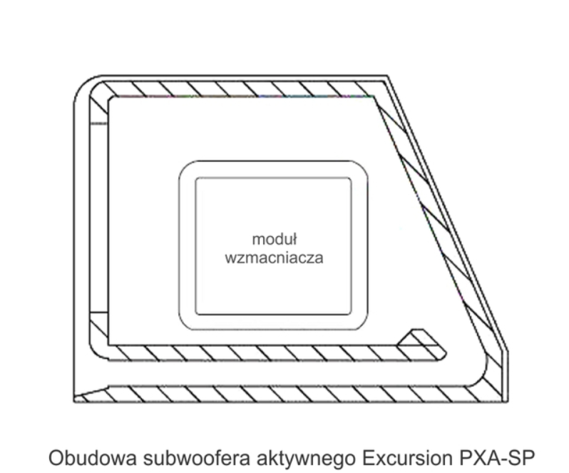 Excursion PXA-SP8 - subwoofer akt. bass-reflex 20cm