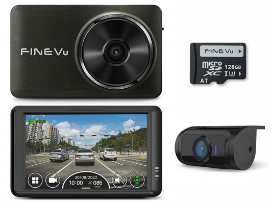 FineVu GX5000 /128GB - rejestrator 2xFHD LCD GPS Ai