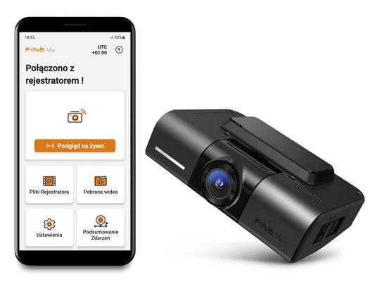 FineVu GX400 1CH /32GB - rejestrator QHD WiFi GPS