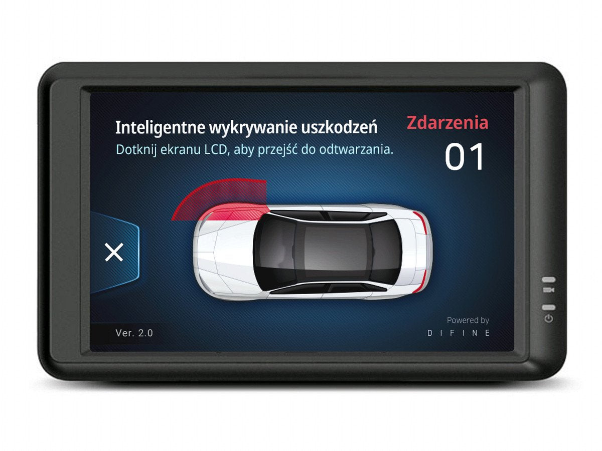 FineVu GX5000 /128GB - rejestrator 2xFHD LCD GPS Ai